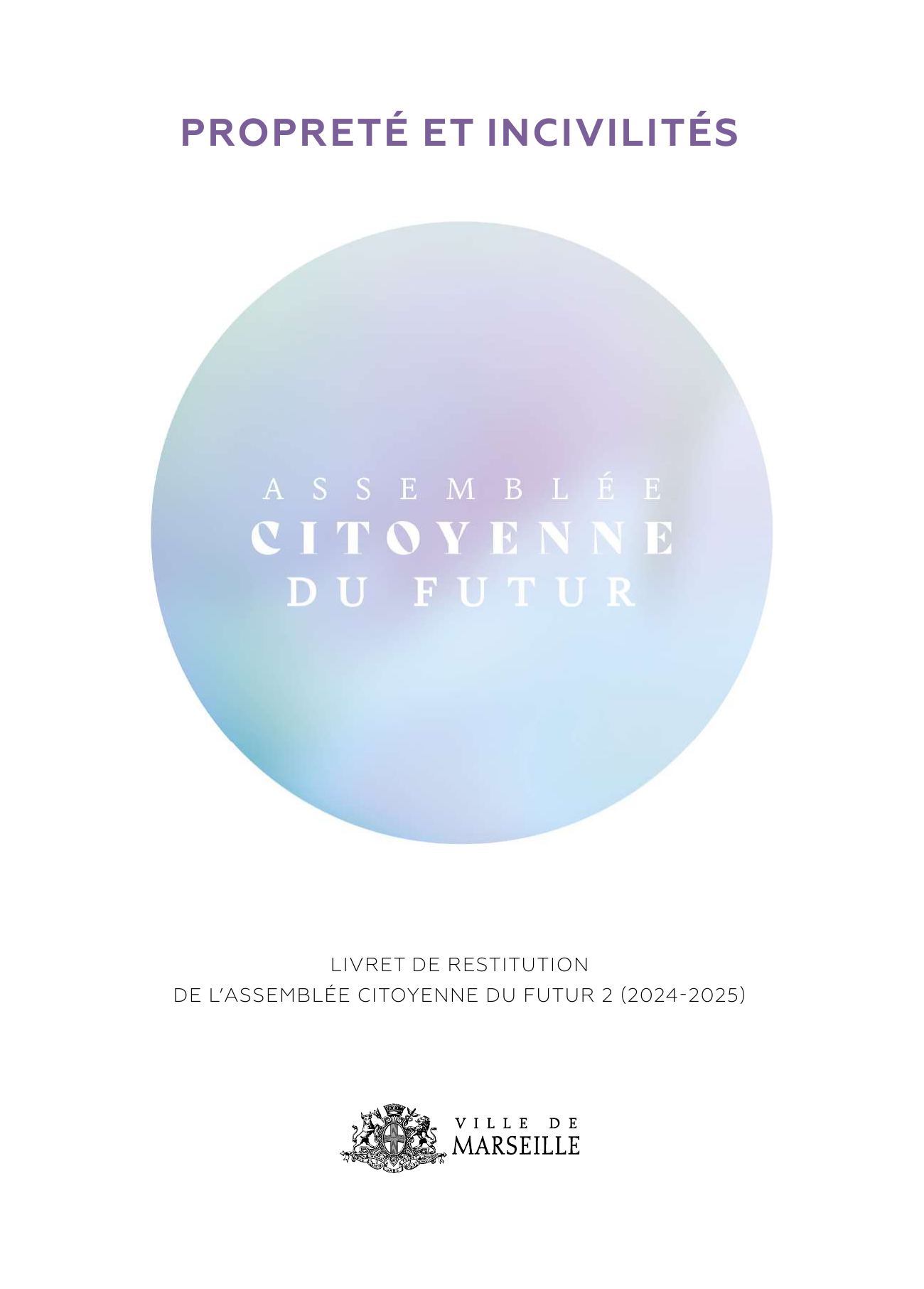 Livret de restitution ACF 2 – Propreté et incivilités